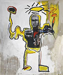 Jean-Michel Basquiat, Untitled (The Black Athelete) Fine Art Reproduction Oil Painting