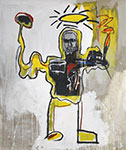 Jean-Michel Basquiat,  Untitled (The Black Athelete) Fine Art Reproduction Oil Painting