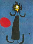 Joan Miro, Woman in Front of the Sun Fine Art Reproduction Oil Painting
