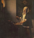 Johannes Vermeer, A Woman Holding a Balance Fine Art Reproduction Oil Painting