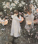 John Singer Sargent, Carnation, Lily, Lily, Rose Fine Art Reproduction Oil Painting