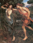 John William Waterhouse, Apollo and Daphne Fine Art Reproduction Oil Painting