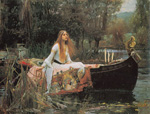 John William Waterhouse, The Lady of Shallot Fine Art Reproduction Oil Painting