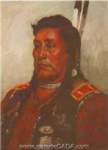 Joseph Henry Sharp, Chief Bear in the Cloud - Crow Fine Art Reproduction Oil Painting