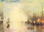 Joseph Mallord William Turner, Keelmen Heaving in Coals by Night Fine Art Reproduction Oil Painting