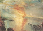 Joseph Mallord William Turner, The Burning of he Houses of Lords Fine Art Reproduction Oil Painting