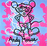 Keith Haring, Andy Mouse Fine Art Reproduction Oil Painting