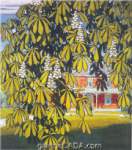 Lawren Harris, Chestnut Tree House Barrie Fine Art Reproduction Oil Painting