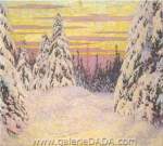 Lawren Harris, Spruce and Snow Nothern Ontario Fine Art Reproduction Oil Painting