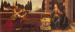 Leonardo Da Vinci, The Annunciation Fine Art Reproduction Oil Painting