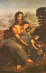 Leonardo Da Vinci,  The Virgin and Child with St. Anne Fine Art Reproduction Oil Painting