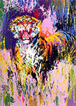 Leroy Neiman, Bengal Tiger Fine Art Reproduction Oil Painting
