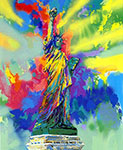 Leroy Neiman, Lady Liberty Fine Art Reproduction Oil Painting