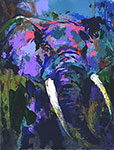 Leroy Neiman, Portrait of the Elephant Fine Art Reproduction Oil Painting