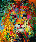Leroy Neiman, Portrait of the Lion Fine Art Reproduction Oil Painting