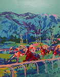Leroy Neiman, Santa Anita Fine Art Reproduction Oil Painting