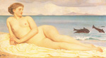 Lord Frederic Leighton, Actea, the Nymph of the Shore Fine Art Reproduction Oil Painting