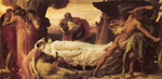 Lord Frederic Leighton, Hercules Wrestling with an Angel Fine Art Reproduction Oil Painting
