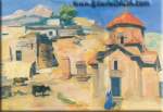 Martiros Saryan, Karmravor Church. Ashtarak Fine Art Reproduction Oil Painting