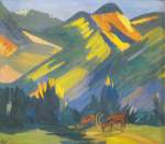 Martiros Saryan, Morning. Green Mountains Fine Art Reproduction Oil Painting