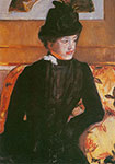 Mary Cassett, Portrait of a Young Woman in Black Fine Art Reproduction Oil Painting
