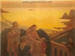 Maurice Denis,  Christ Receiving the Children Fine Art Reproduction Oil Painting