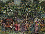 Maurice Prendergast, The Deer Park Fine Art Reproduction Oil Painting