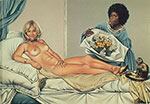 Mel Ramos, Manet's Olympia Fine Art Reproduction Oil Painting