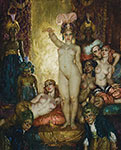 Norman Lindsay, Incantation Fine Art Reproduction Oil Painting