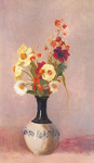 Odilon Redon, Vase of Flowers Fine Art Reproduction Oil Painting