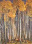Oscar Berninghaus, Aspen Forest Fine Art Reproduction Oil Painting