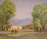 Oscar Berninghaus, Lower Ranchitos Hacienda Fine Art Reproduction Oil Painting