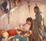 Oscar Berninghaus, Peace and Plenty Fine Art Reproduction Oil Painting