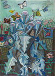 Otto Dix, Disteln und Schmetterlinge Fine Art Reproduction Oil Painting
