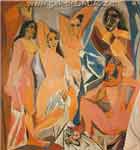 Pablo Picasso, Les Demoiselles DAvignon Fine Art Reproduction Oil Painting