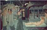 Paul Delvaux, The Acropolis Fine Art Reproduction Oil Painting