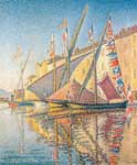 Paul Signac,  Tartans with Flags Fine Art Reproduction Oil Painting