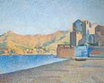 Paul Signac, The Town Beach, Collioure Fine Art Reproduction Oil Painting