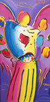Peter Max, Angel with Heart Fine Art Reproduction Oil Painting