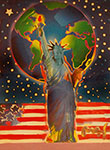 Peter Max, Peace on Earth Fine Art Reproduction Oil Painting