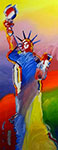Peter Max, Statue of Liberty 2 Fine Art Reproduction Oil Painting