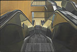 Richard Estes, Escalator Fine Art Reproduction Oil Painting