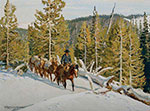 Robert Lougheed, Packing the Pecos Trail Fine Art Reproduction Oil Painting