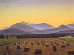 Rockwell Kent, Hay Bales, Evening, Below Whiteface Fine Art Reproduction Oil Painting