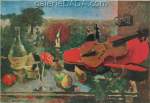Roland Oudot, Still Life with Violin Fine Art Reproduction Oil Painting