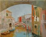 Roland Oudot, Venice Fine Art Reproduction Oil Painting