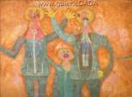 Rufino Tamayo, Three Personages Singing Fine Art Reproduction Oil Painting
