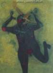 Rufino Tamayo, Hombre Atacado por un Pajaro Fine Art Reproduction Oil Painting