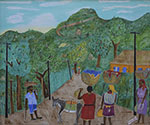 Seneque Obin, Cap-Haitien Rural Scene  Fine Art Reproduction Oil Painting