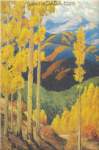 Sheldon Parsons, Santa Fe Mountains in October Fine Art Reproduction Oil Painting